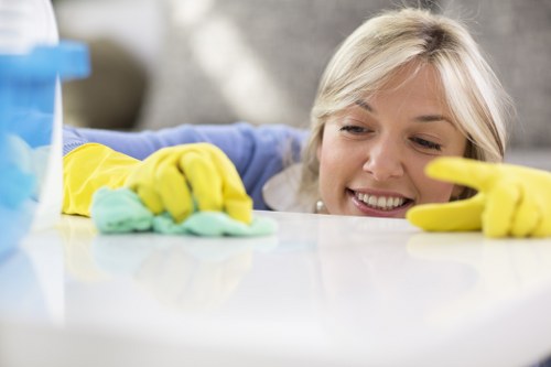 Arkley Cleaners team providing exceptional garment care services